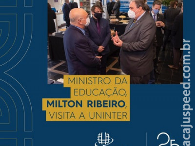  Ministro da Educação, Milton Ribeiro visita Uninter 