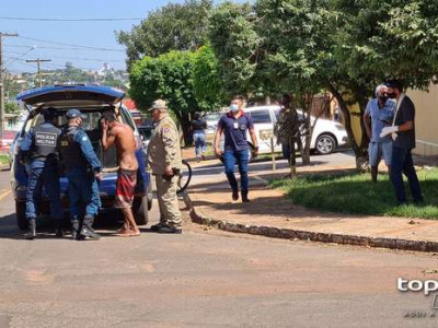 Moradores capturam ladrão e entregam para a PM em Campo Grande