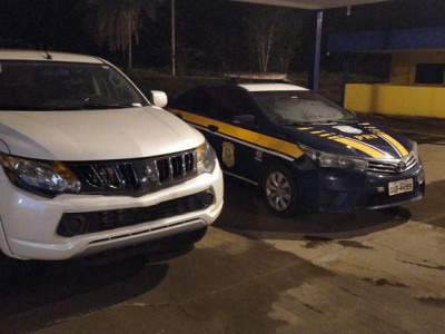 Rapaz é preso com caminhonete furtada na BR-163 em MS