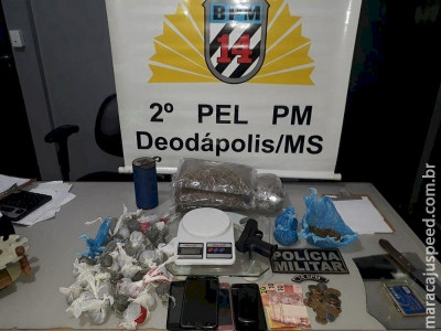 DEODÁPOLIS: Jovens são presos por tráfico de drogas e associação ao tráfico
