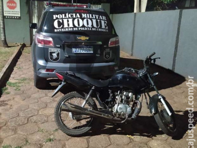 Bandido é preso com moto furtada no Jardim Colibri