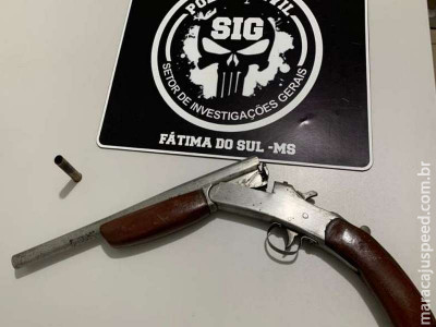Homem é preso por posse irregular de arma de fogo