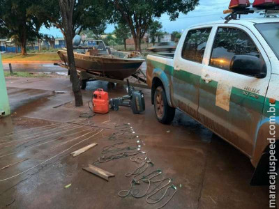PMA prende pescadores com petrechos irregulares