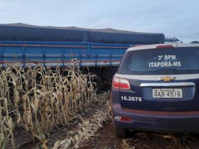 Caminhão furtado em Sidrolândia é recuperado em Itaporã 