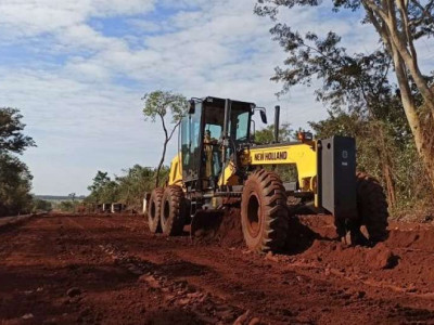 Distrito do "novo Panambi" em Dourados recebe obras de asfalto