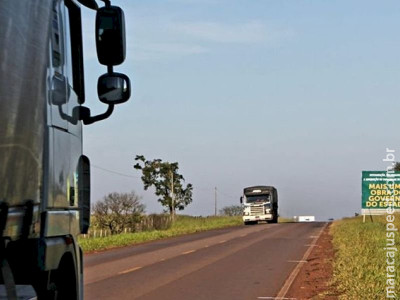 Obra de pavimentação da MS-166 anima população de Maracaju 