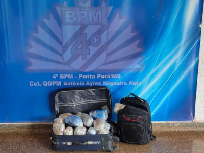 Adolescente é flagrada com carregamento de maconha na MS-164