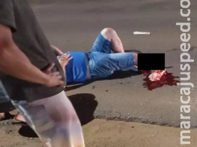 Homem tem perna destroçada em acidente na fronteira