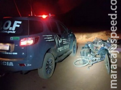 Seis bicicletas foram apreendidas com maconha e skank pelo DOF