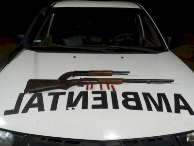 Homem é preso com duas espingardas e munições ilegais em MS 