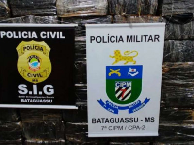 Ação conjunta resulta em apreensão de uma tonelada de maconha
