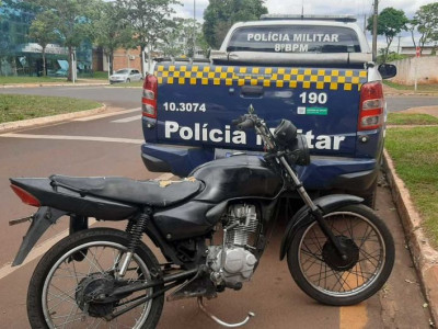 PM apreende motocicleta adulterada em Nova Andradina