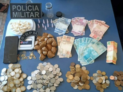 Ponto de venda de droga é fechado e traficante preso