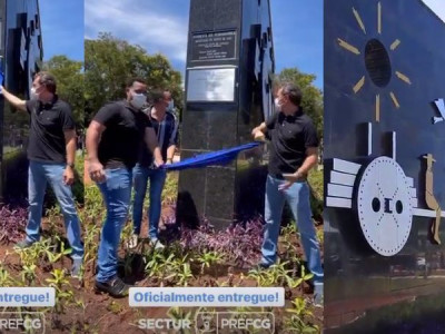 Em entrega do Carro de Boi, revitalização do horto é anunciada