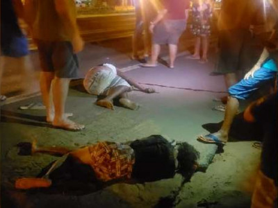 Homem e idosa são atropelados no acostamento da BR-262
