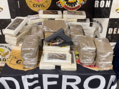 Homem é preso na fronteira com mais de 60 quilos de cocaína