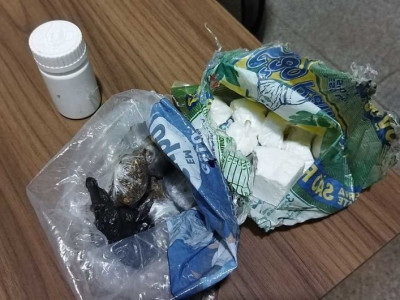 Interno do semiaberto é flagrado com maconha e cocaína em cela