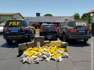 Mineiro é preso com carga de maconha e skank em Caarapó 