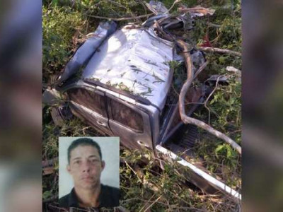 Passageiro morre após caminhonete capotar em Nioaque