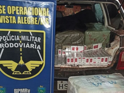 Carga de contrabando e descaminho é apreendida na MS-164