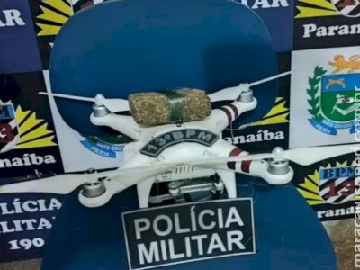 PM intercepta drone que levava maconha para presídio de MS