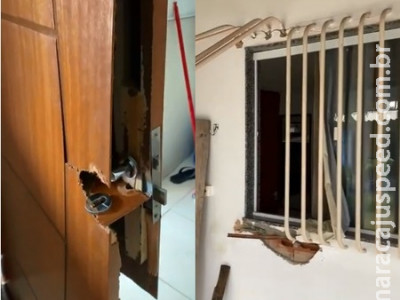Ladrão após arrombar residência e furtar TV acaba preso pela PM