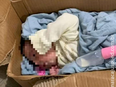 Bebê é abandonada em caixa com carta da mãe: 