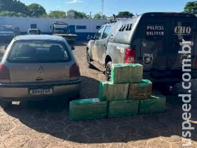 Casal é preso a caminho do PR com veículo abarrotado de maconha