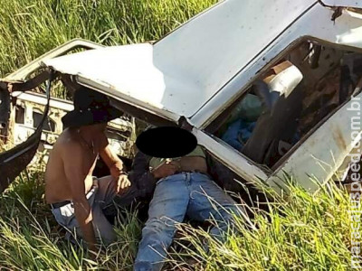 Idoso de 70 anos morre em choque contra caminhão em Capão Seco 