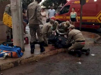 Mulher desrespeita preferencial, atinge moto e homem morre