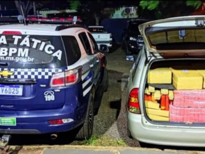 Veículo é apreendido com mais de 780 kg de maconha na fronteira