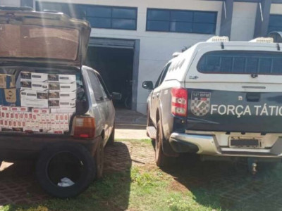 Dois veículos com carga de contrabando são apreendidos