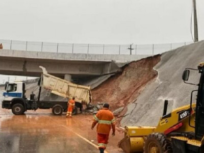 Obra recém inaugurada por Bolsonaro desaba no Rio Grande do Sul