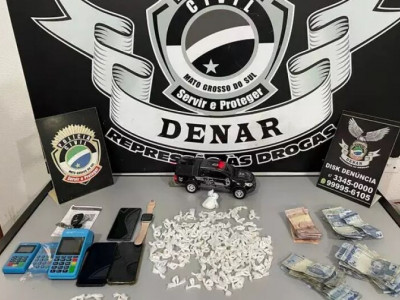 Denunciado, traficante é preso com 140 porções de cocaína 