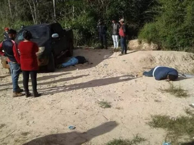 Dupla é executada a tiros em emboscada na região de fronteira 