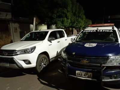 Caminhonete roubada no interior de São Paulo é recuperada em MS