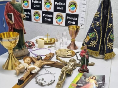 Estudantes furtam objetos de igreja católica e trocam por droga