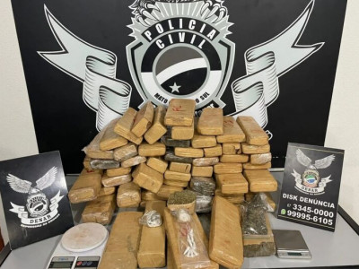Polícia apreende drogas em lava jato e prende sete suspeitos 