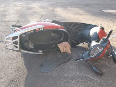 Acidente mobiliza Samu no Centro de Campo Grande