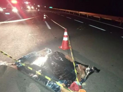Andarilho morre atropelado por carreta na rodovia BR-163 
