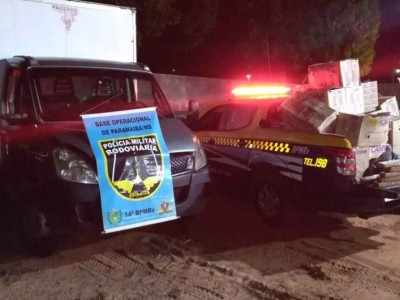 Caminhão apresenta defeito e polícia apreende 390 kg de maconha