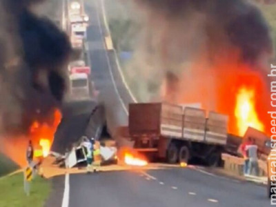 Identificadas vítimas de explosão de carretas em Itaquiraí