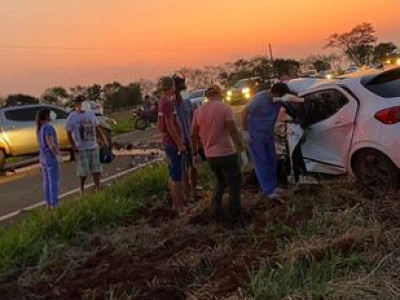 Colisão frontal causa uma morte em Dois Irmãos do Buriti 