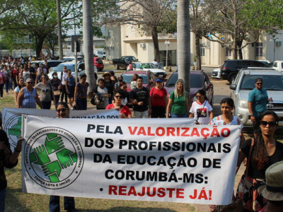 Prefeito de Corumbá não tem plano contra greve de professores