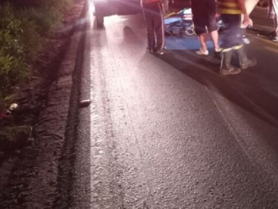 Carros atingem vaca e mulher tem fratura no rosto em Anhanduí