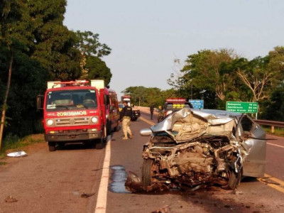 Identificados homens que morreram em colisão frontal na BR-262 