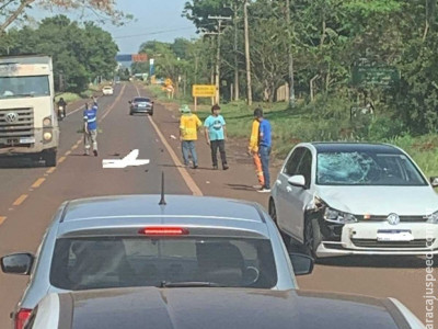 Acidente com vítima fatal na entrada de Fátima do Sul 