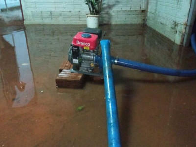 Chuva intensa alaga casa e derruba árvores em distrito