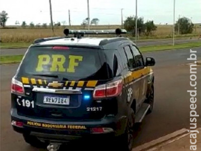 Dupla é flagrada pela PRF em Caarapó com motocicleta adulterada