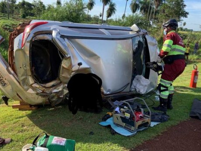 Capotamento em Rio Brilhante mata policial penal de Dourados